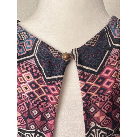 TIGERLILY BELLE EAU MAXI DRESS Tassel Bohemian Button Down Size US 8 - Picture 10 of 14